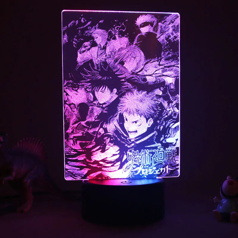 3D LED Night Light with Colorful Acrylic Design