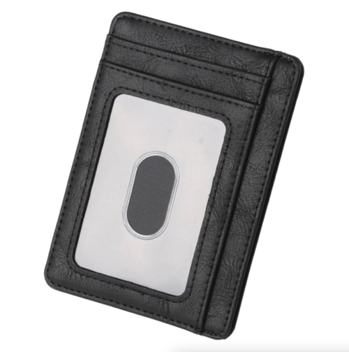 Mens Leather Slim Wallet Credit Card Holder RFID Blocking Pocket ID