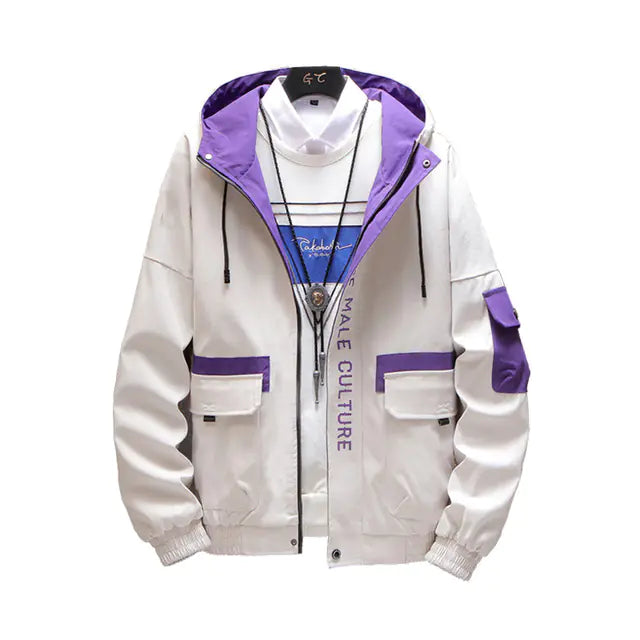 Men's Hooded Work Jacket, Utility Outerwear Jacket