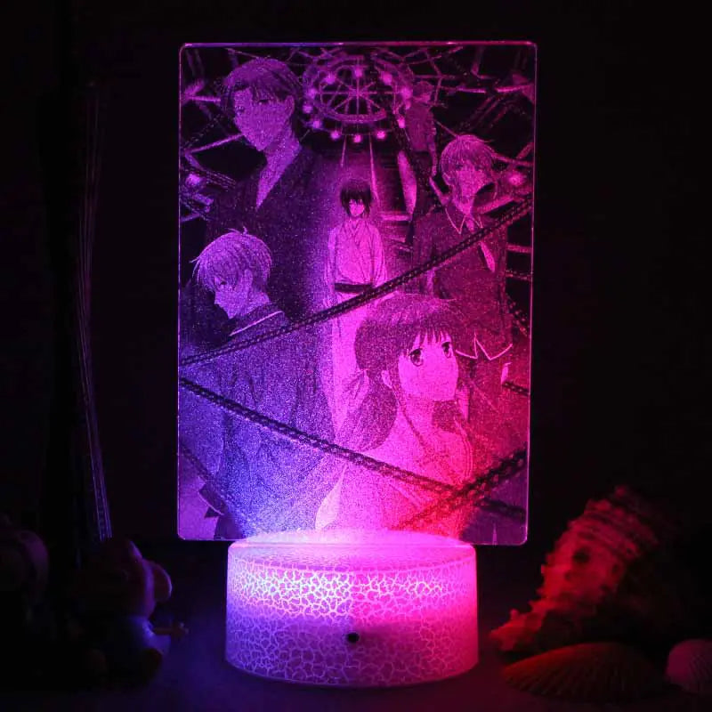 3D LED Night Light with Colorful Acrylic Design