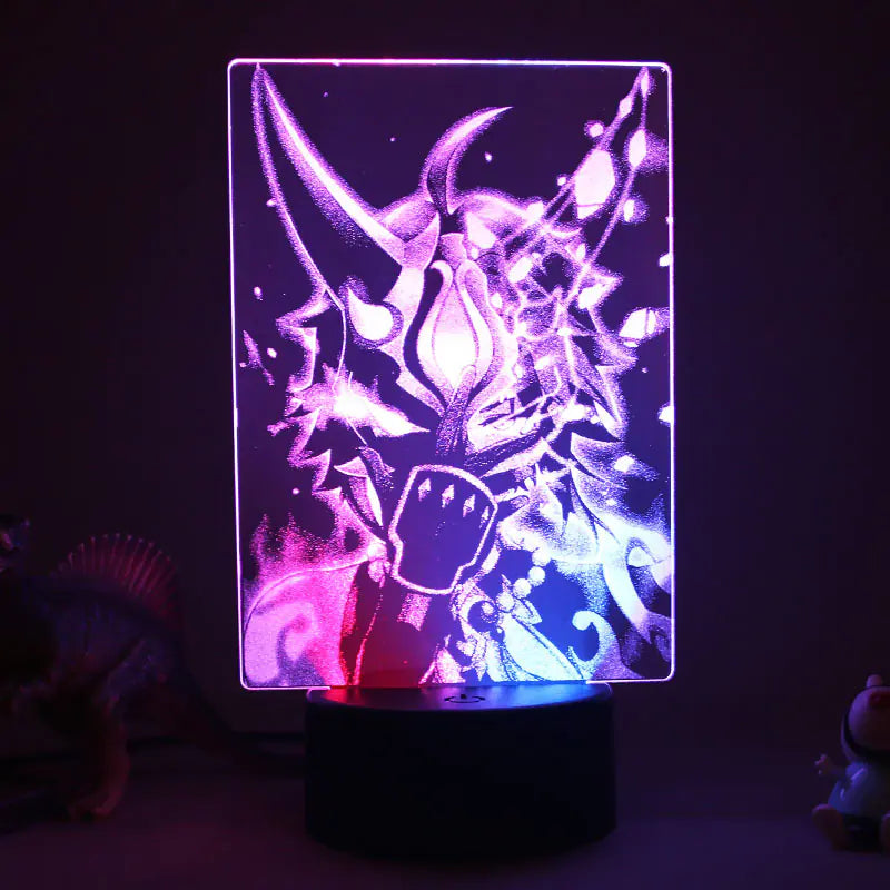 3D LED Night Light with Colorful Acrylic Design