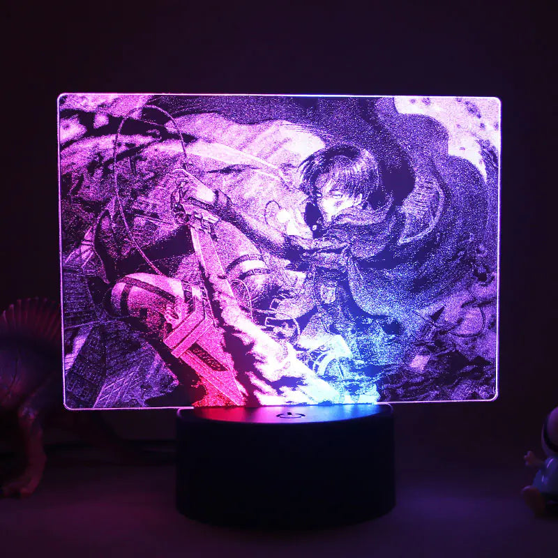 3D LED Night Light with Colorful Acrylic Design