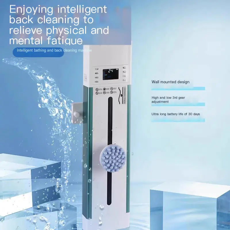 Wall-Mounted Electric Bath Brush for Easy Scrubbing