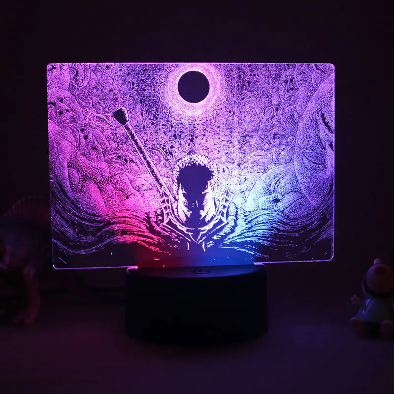 3D LED Night Light with Colorful Acrylic Design