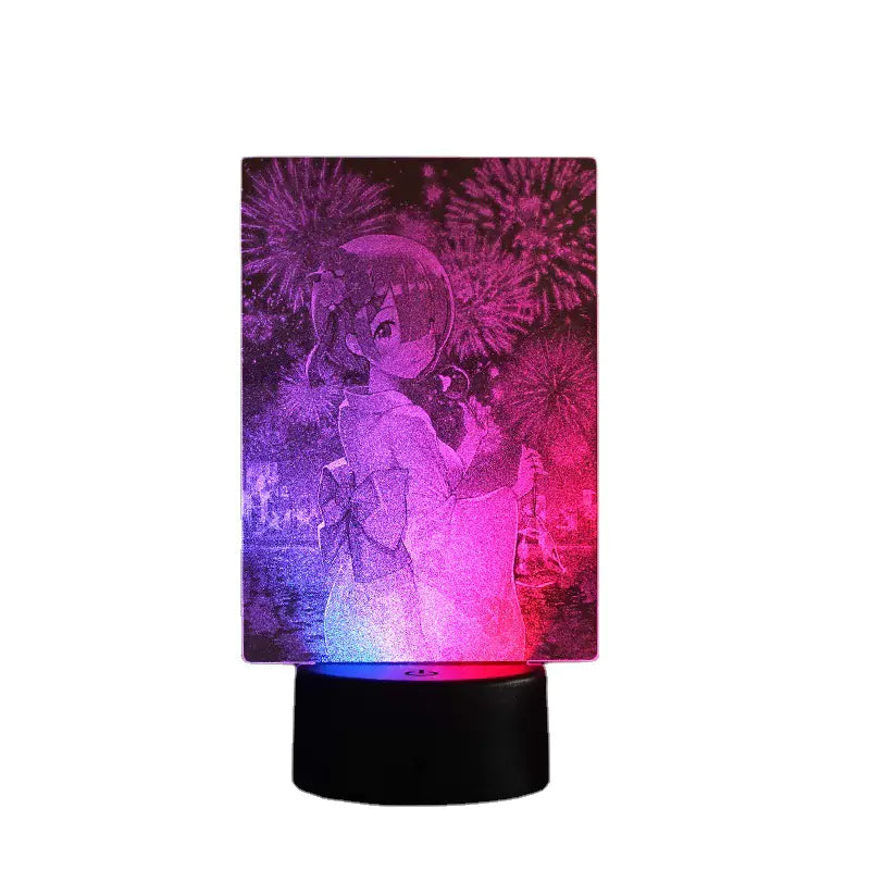 3D LED Night Light with Colorful Acrylic Design
