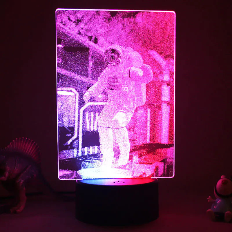 3D LED Night Light with Colorful Acrylic Design