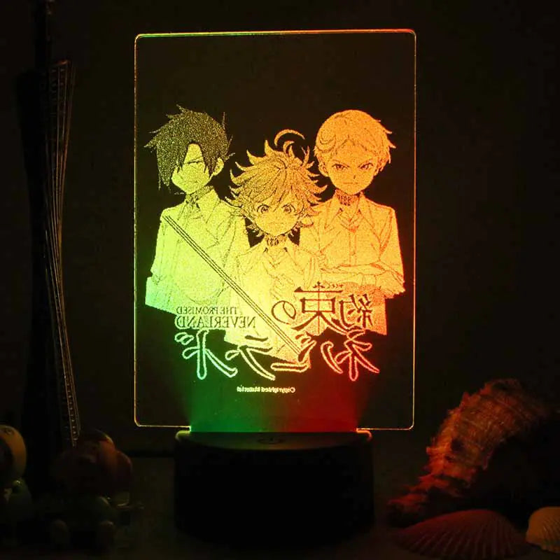 3D LED Night Light with Colorful Acrylic Design