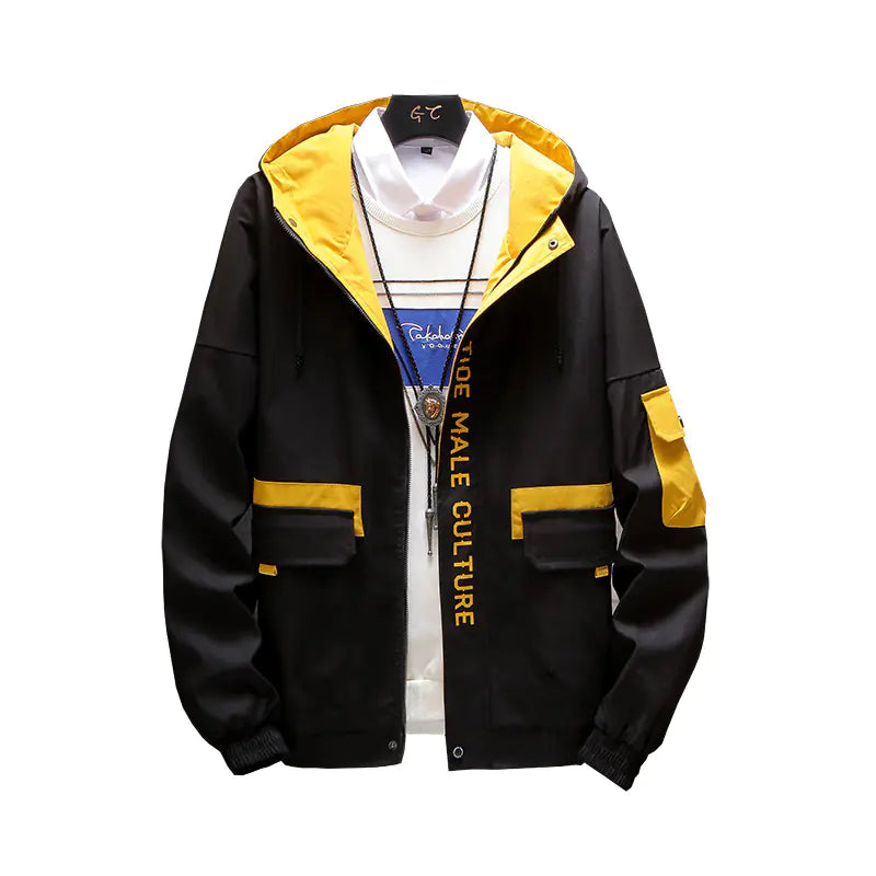 Men's Hooded Work Jacket, Utility Outerwear Jacket