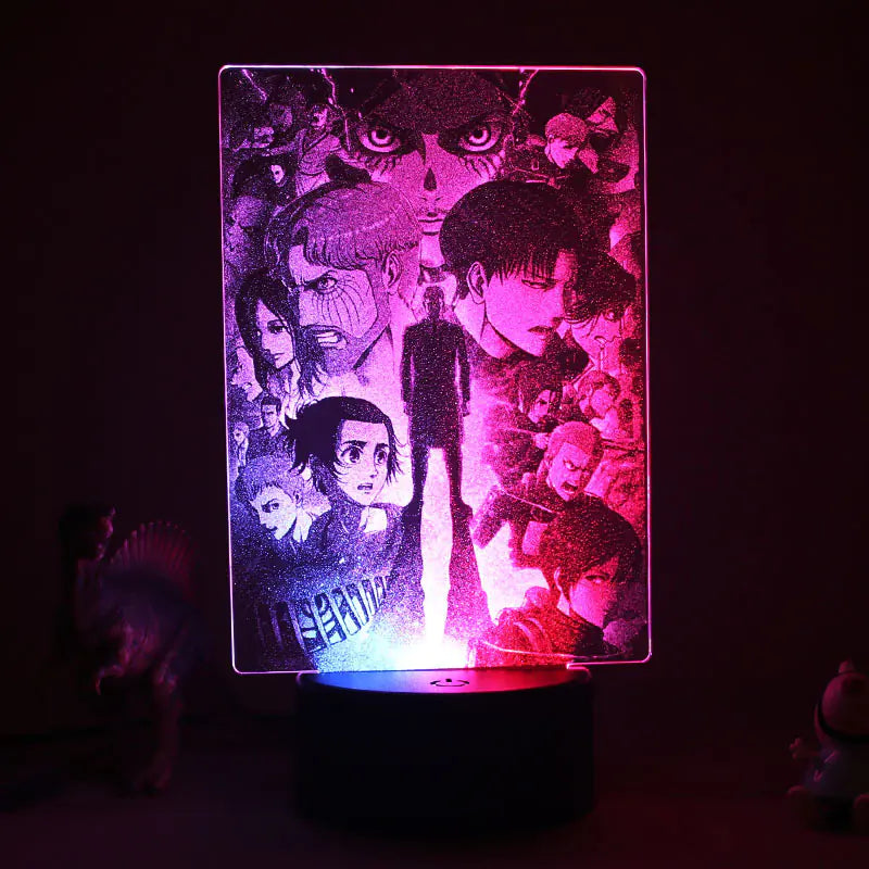 3D LED Night Light with Colorful Acrylic Design